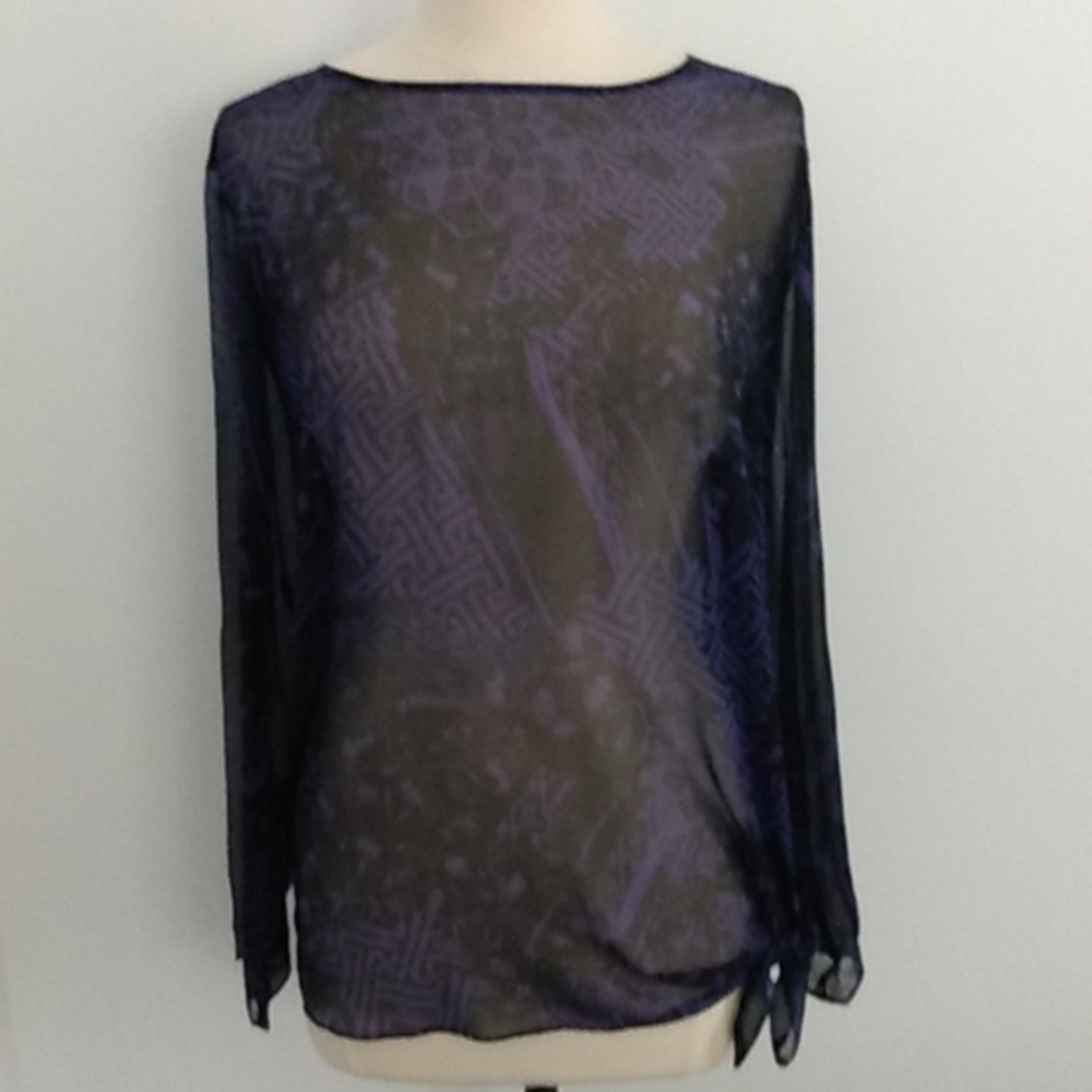 Chiffon Chico brand blouse long sleeve sz. 2